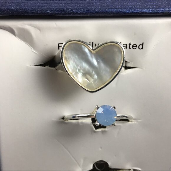 City-by-City Stackable SET of 3 Rings Size: 8 Fine Silver Plated MSRP $30 - Picture 3 of 6